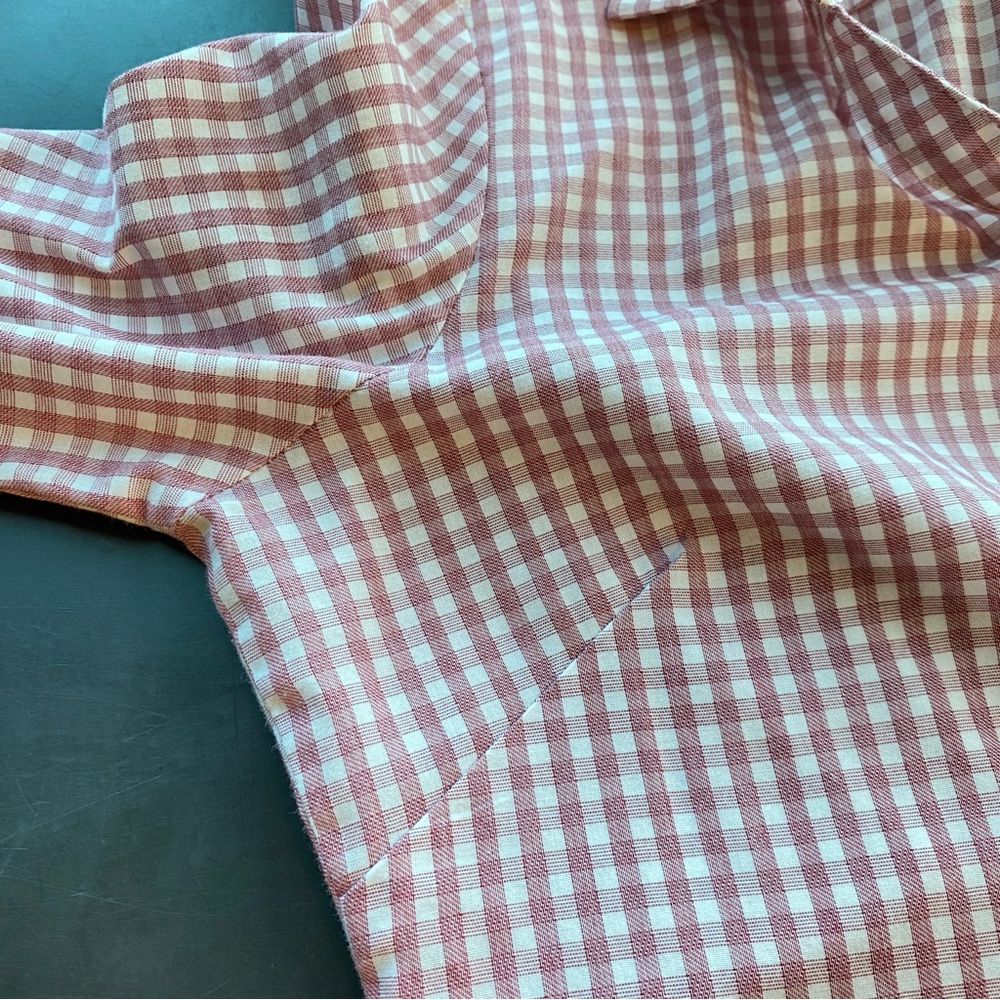 Antigua Red & White Checkered Button Down Shirt Alabama Crimson Tide size Medium - Picture 15 of 16